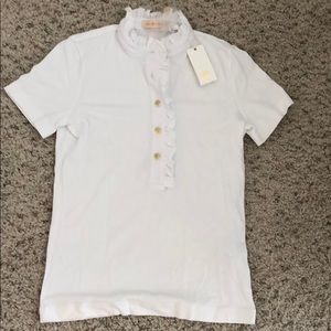 Tory Burch white polo